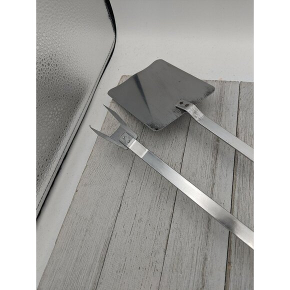 Mr Cheftender Stainless Utensils Grill BBQ Spatula Flipper 18” Meat Fork - Picture 9 of 10